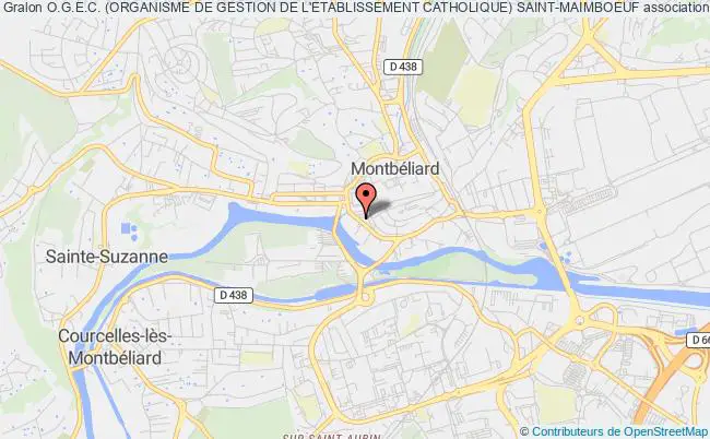 plan association O.g.e.c. (organisme De Gestion De L'etablissement Catholique) Saint-maimboeuf Montbéliard