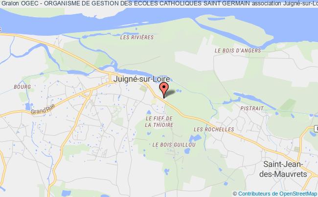 plan association Ogec - Organisme De Gestion Des Ecoles Catholiques Saint Germain Les Garennes sur Loire