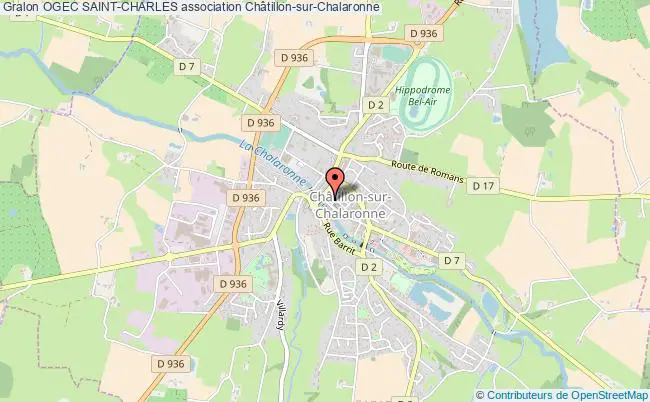 plan association Ogec Saint-charles Châtillon-sur-Chalaronne