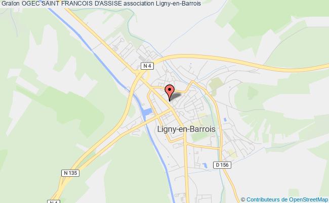 plan association Ogec Saint Francois D'assise Ligny-en-Barrois