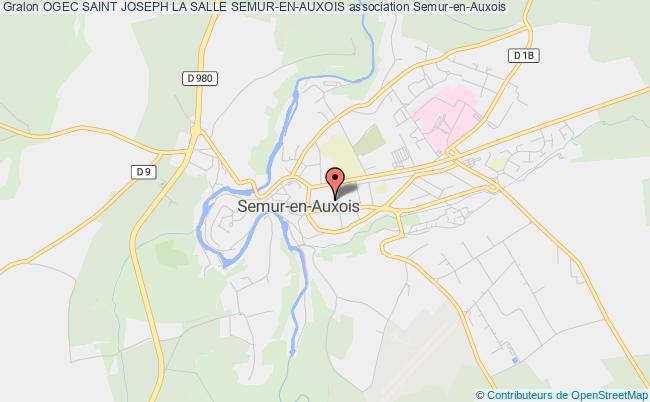 plan association Ogec Saint Joseph La Salle Semur-en-auxois Semur-en-Auxois