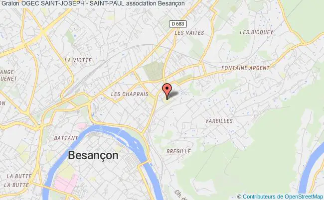 plan association Ogec Saint-joseph - Saint-paul Besançon