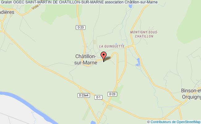 plan association Ogec Saint-martin De ChÂtillon-sur-marne Châtillon-sur-Marne
