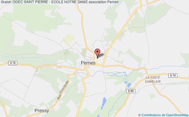 plan association Ogec Saint Pierre - Ecole Notre Dame Pernes