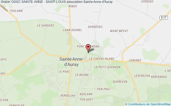 plan association Ogec Sainte-anne - Saint-louis Sainte-Anne-d'Auray