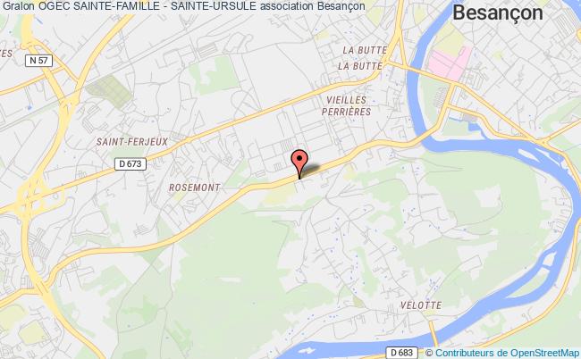 plan association Ogec Sainte-famille - Sainte-ursule Besançon