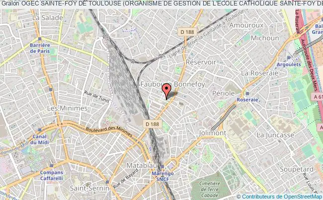 plan association Ogec Sainte-foy De Toulouse (organisme De Gestion De L'ecole Catholique Sainte-foy De Toulouse) Toulouse
