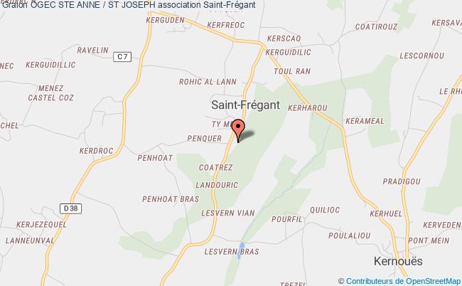 plan association Ogec Ste Anne / St Joseph Saint-Frégant