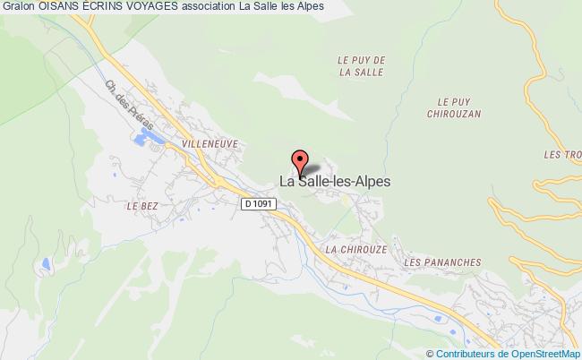 plan association Oisans Écrins Voyages La    Salle-les-Alpes