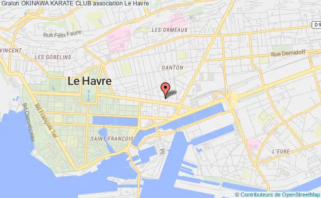 plan association Okinawa Karate Club Le Havre