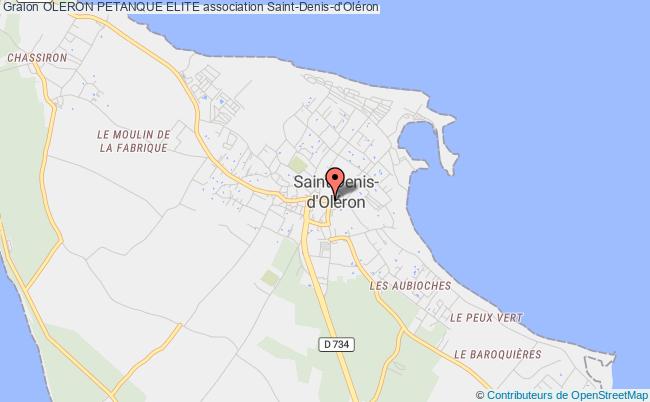 plan association Oleron Petanque Elite Saint-Denis-d'Oléron