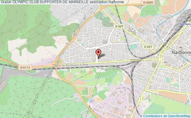 plan association Olympic Club Supporter De Marseille Narbonne