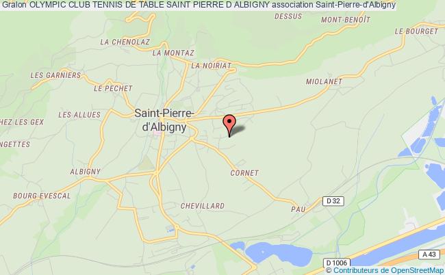 plan association Olympic Club Tennis De Table Saint Pierre D Albigny Saint-Pierre-d'Albigny