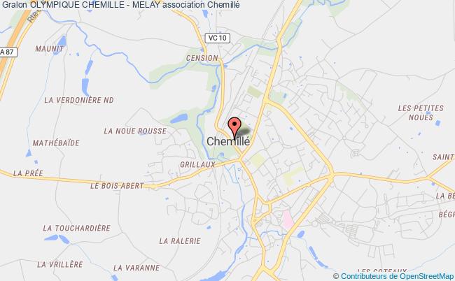plan association Olympique Chemille - Melay CHEMILLE EN ANJOU