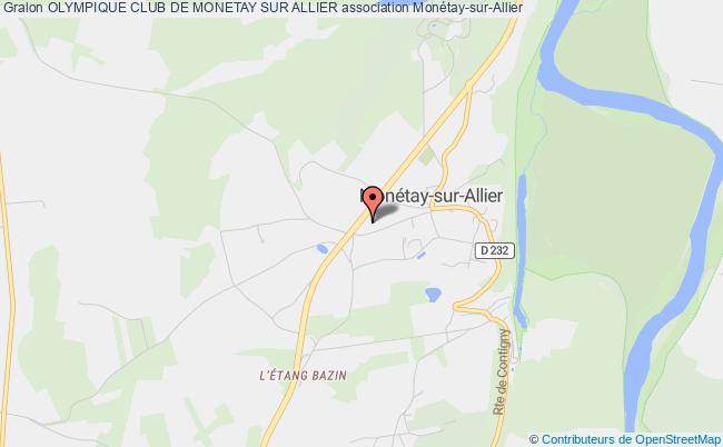 plan association Olympique Club De Monetay Sur Allier Monétay-sur-Allier