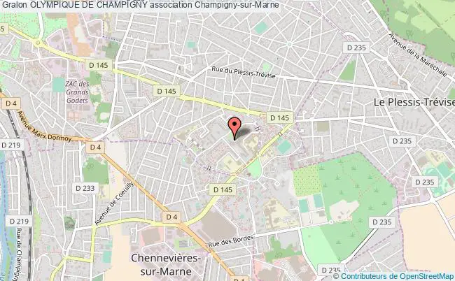 plan association Olympique De Champigny Champigny-sur-Marne