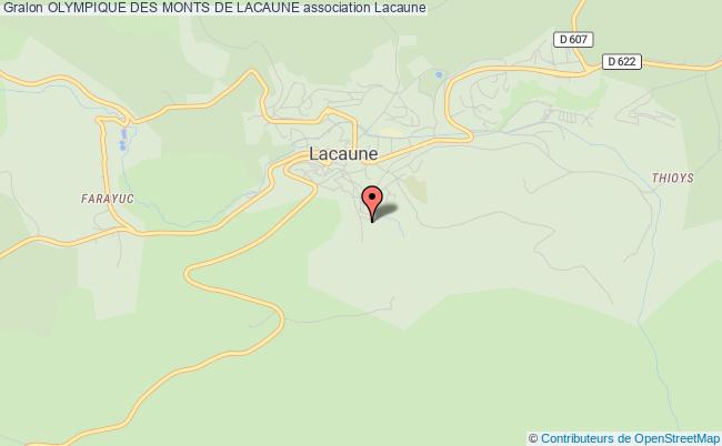 plan association Olympique Des Monts De Lacaune Lacaune