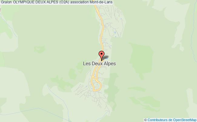 plan association Olympique Deux Alpes (o2a) Mont-de-Lans