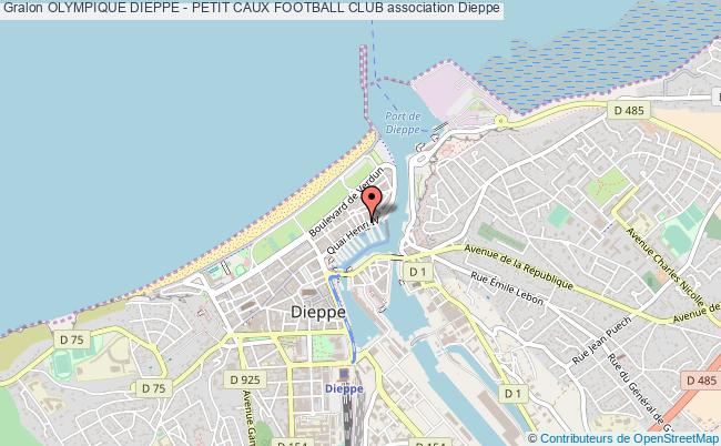 plan association Olympique Dieppe - Petit Caux Football Club Dieppe