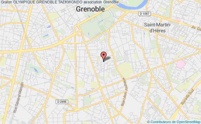 plan association Olympique Grenoble Taekwondo Grenoble