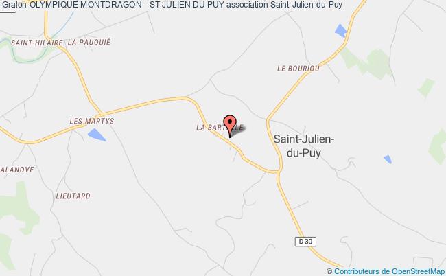 plan association Olympique Montdragon - St Julien Du Puy Saint-Julien-du-Puy