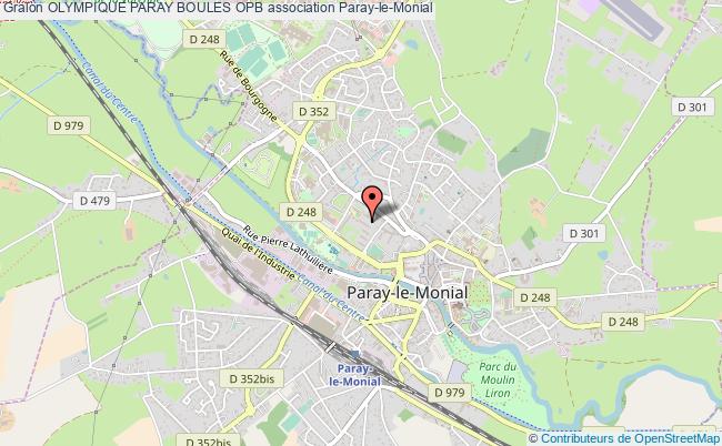 plan association Olympique Paray Boules Opb Paray-le-Monial
