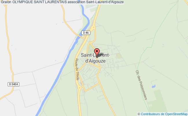 plan association Olympique Saint Laurentais Saint-Laurent-d'Aigouze