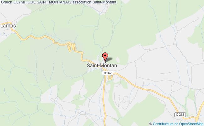 plan association Olympique Saint Montanais Saint-Montant