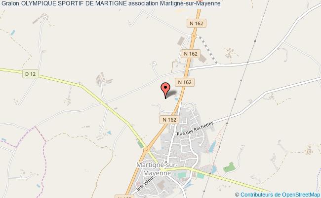 plan association Olympique Sportif De Martigne Martigné-sur-Mayenne