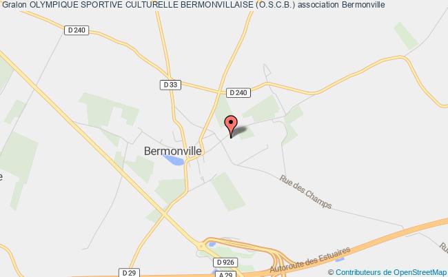 plan association Olympique Sportive Culturelle Bermonvillaise (o.s.c.b.) Bermonville