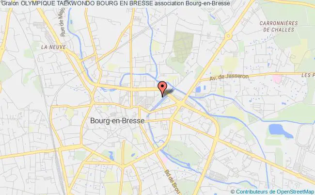 plan association Olympique Taekwondo Bourg En Bresse Bourg-en-Bresse