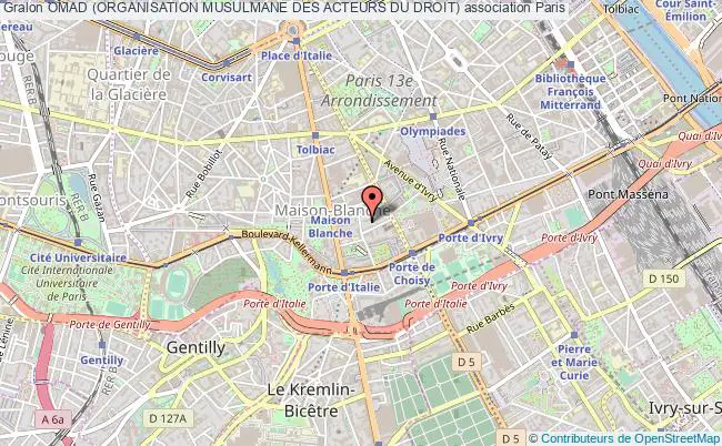 plan association Omad (organisation Musulmane Des Acteurs Du Droit) Paris