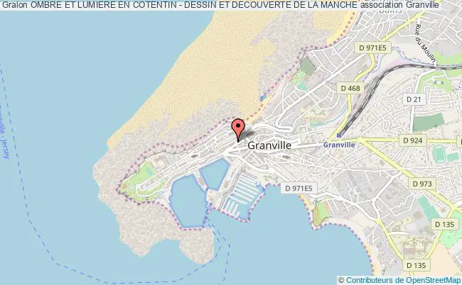plan association Ombre Et Lumiere En Cotentin - Dessin Et Decouverte De La Manche Granville
