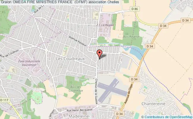plan association Omega Fire Ministries France  (ofmf) Chelles