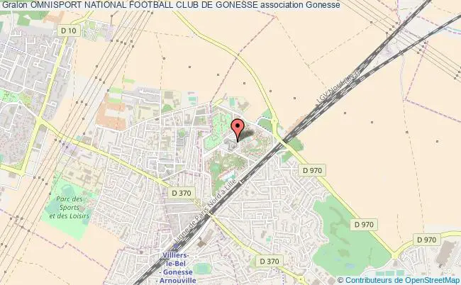 plan association Omnisport National Football Club De Gonesse Gonesse