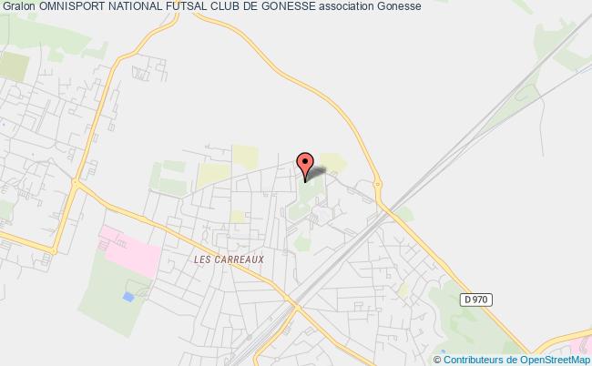 plan association Omnisport National Futsal Club De Gonesse Gonesse