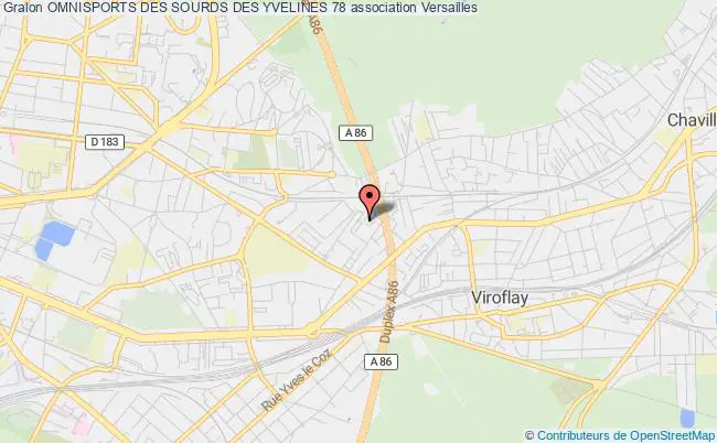 plan association Omnisports Des Sourds Des Yvelines 78 Versailles
