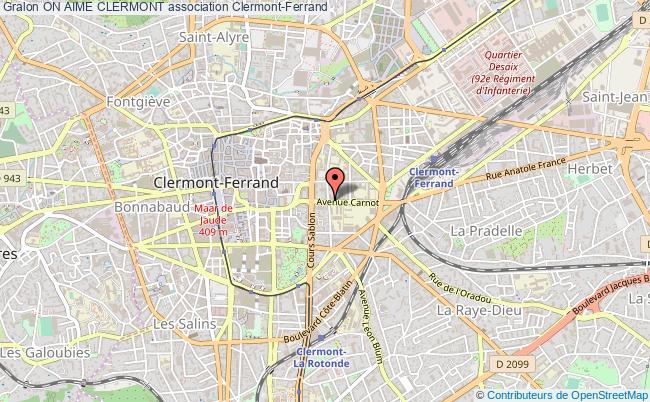 plan association On Aime Clermont Clermont-Ferrand
