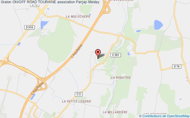 plan association On/off Road Touraine Parçay-Meslay