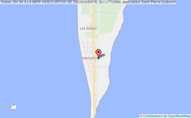 plan association On Va A La Mer! Association De Decouverte Du Littoral Saint-Pierre-Quiberon