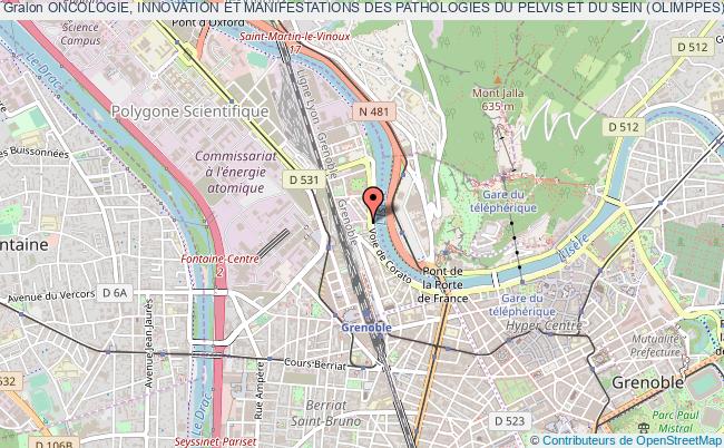 plan association Oncologie, Innovation Et Manifestations Des Pathologies Du Pelvis Et Du Sein (olimppes) Grenoble