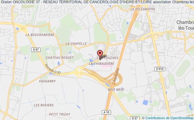 plan association Oncologie 37 - Reseau Territorial De Cancerologie D'indre-et-loire Chambray-lès-Tours Cedex