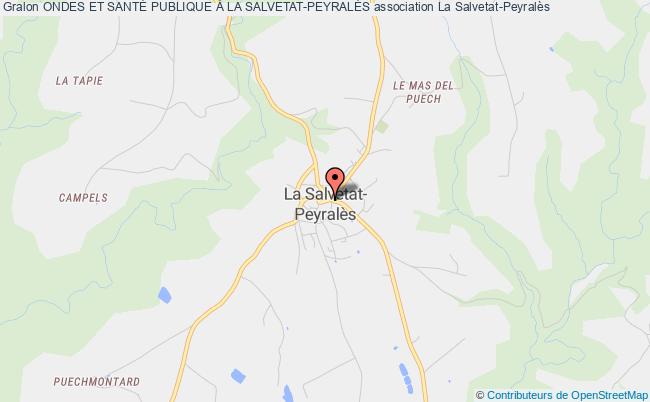 plan association Ondes Et SantÉ Publique À La Salvetat-peyralÈs Salvetat-Peyralès