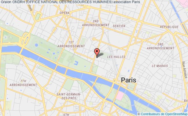 plan association Ondrh (office National Des Ressources Humaines) Paris