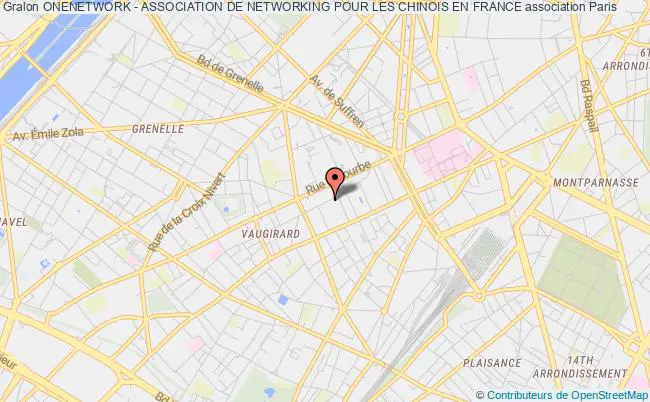 plan association Onenetwork - Association De Networking Pour Les Chinois En France Paris
