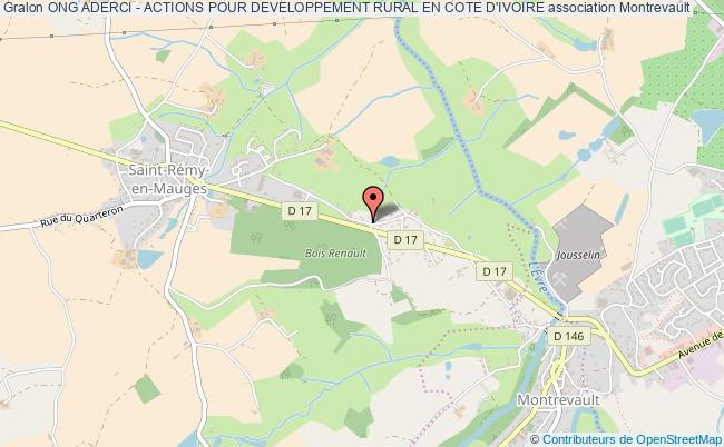 plan association Ong Aderci - Actions Pour Developpement Rural En Cote D'ivoire Montrevault-sur-Èvre