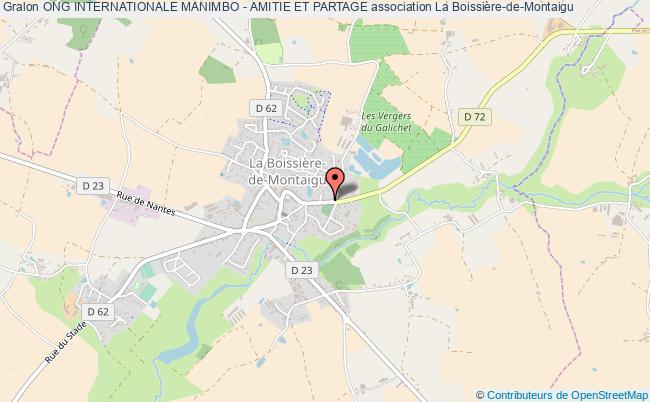 plan association Ong Internationale Manimbo - Amitie Et Partage La    Boissière-de-Montaigu