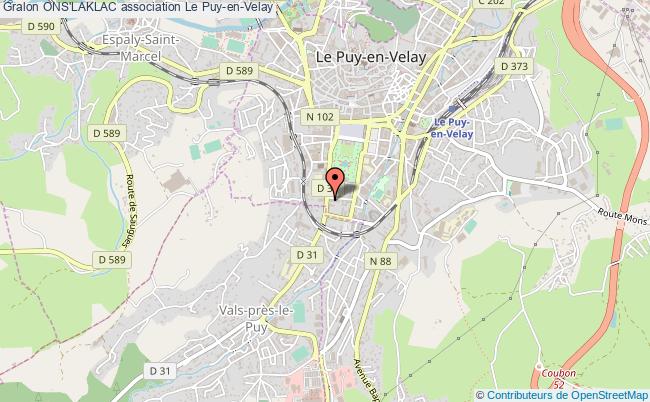 plan association Ons'laklac Le    Puy-en-Velay