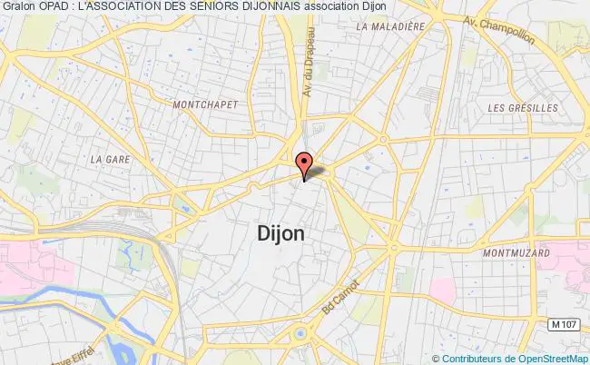 plan association Opad : L'association Des Seniors Dijonnais Dijon