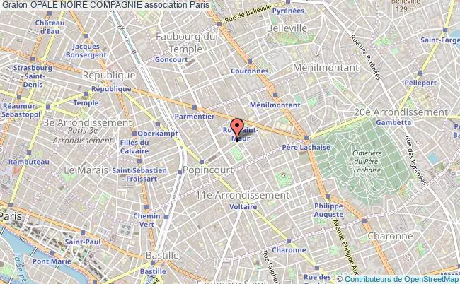 plan association Opale Noire Compagnie Paris